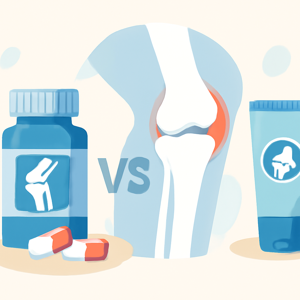 Suplemento en cápsulas vs cremas para articulaciones: ¿cuál elegir?